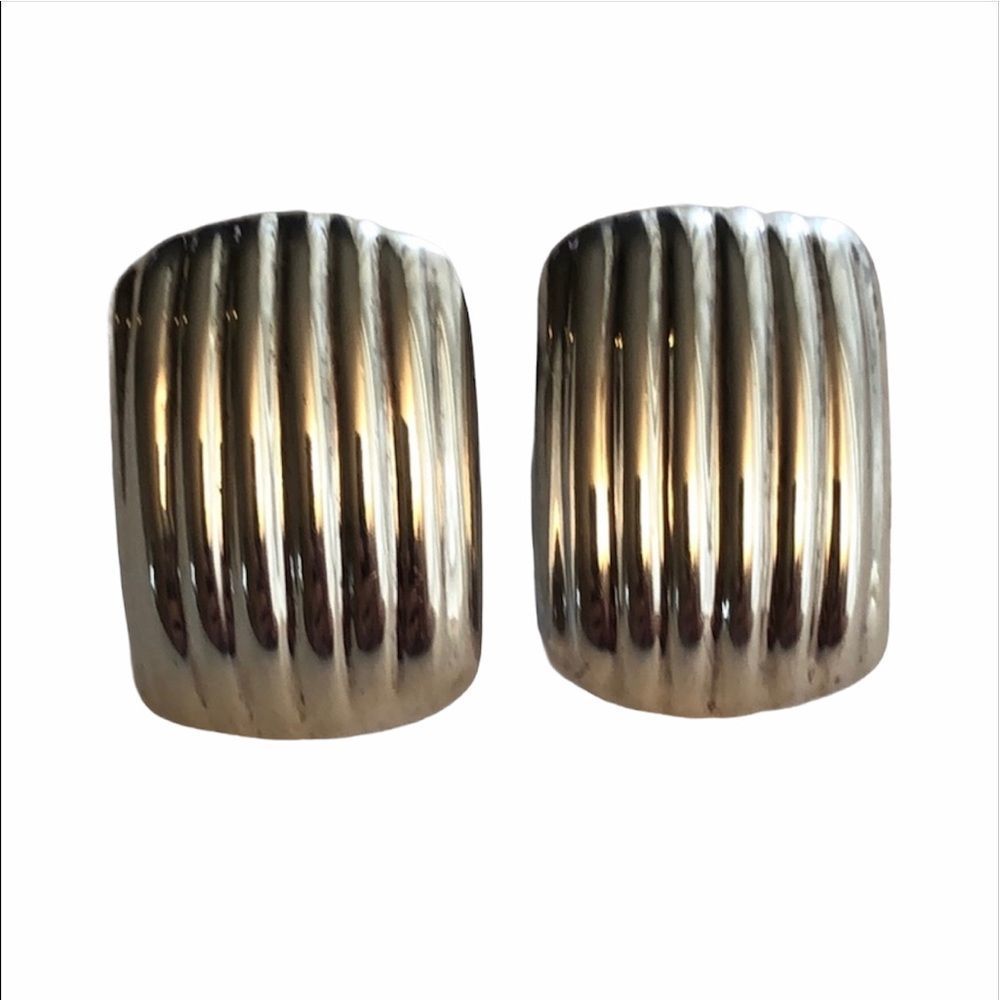 Vintage TAXCO Mexico 925 Silver Clip On Earrings 18 G